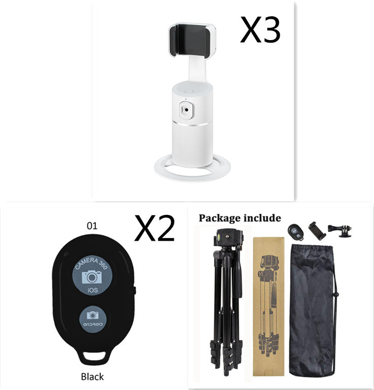 Smart Face Recognition Tracking PTZ Mobile Phone Stand Live Broadcast | حامل هاتف ذكي بتتبع الوجه للبث المباشر