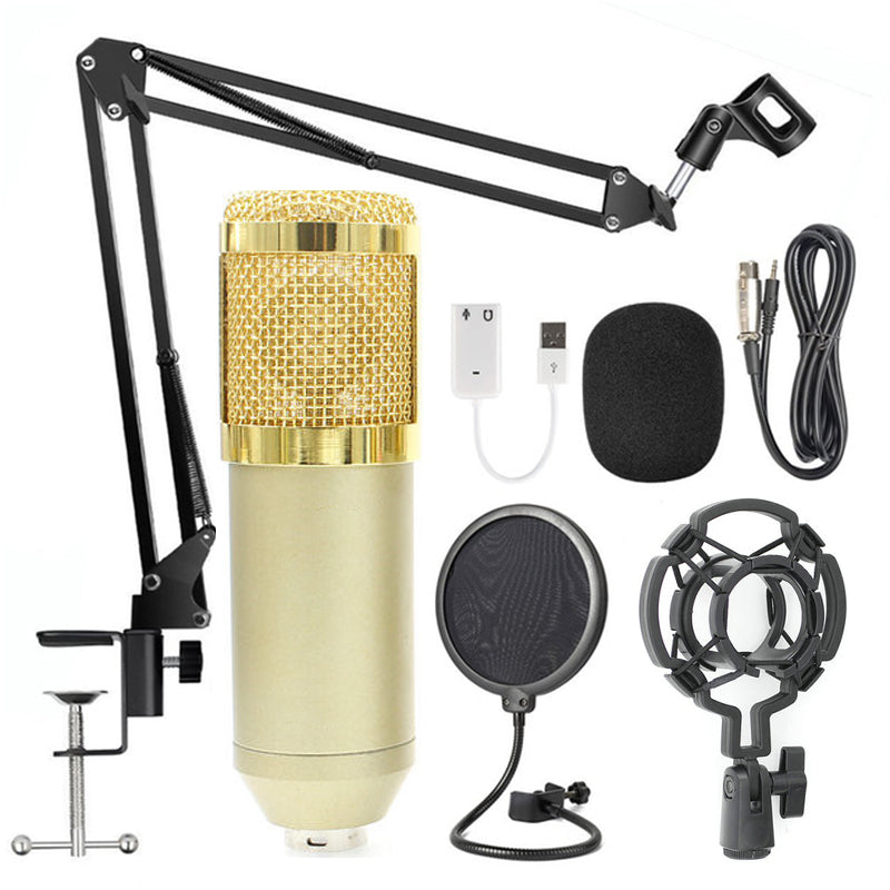 طقم ميكروفون BM-800 مع حامل | Net Microphone Stand Set BM-800