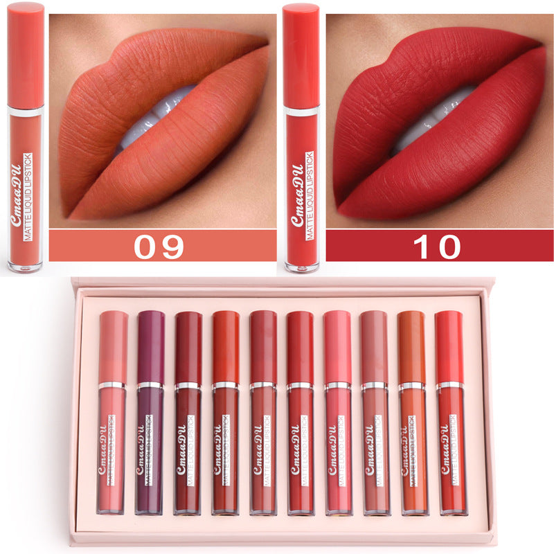 أحمر شفاه مات مقاوم للماء لا يلتصق بالكوب | Women's Non-stick Cup Waterproof Matte Lipstick