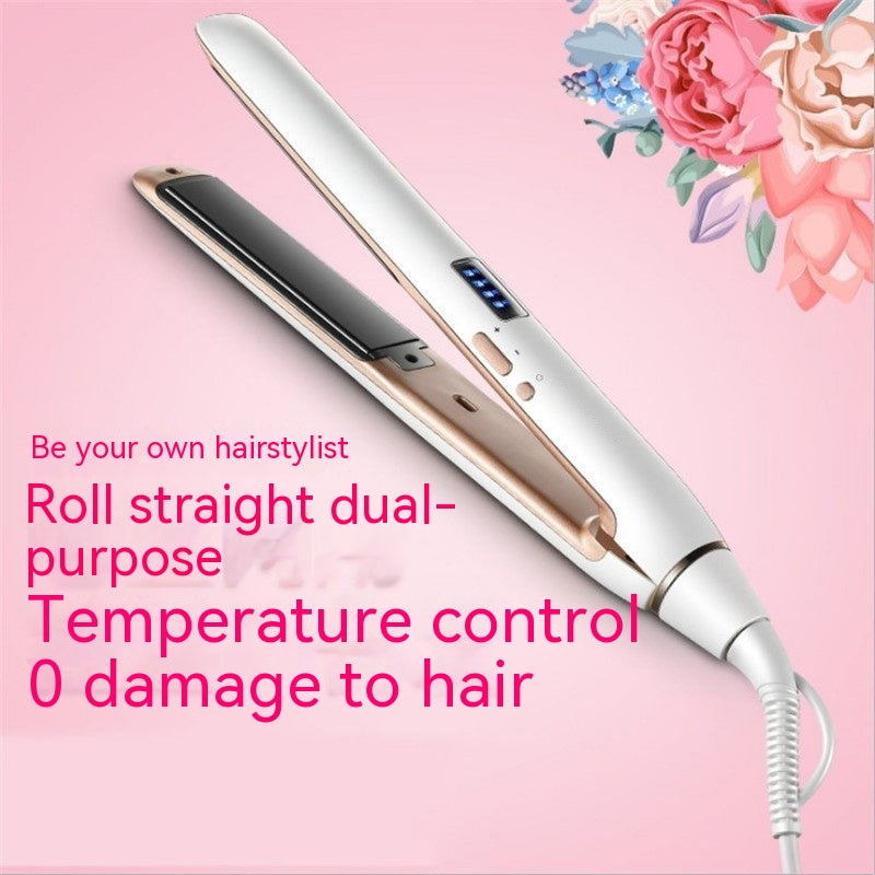 مكواة شعر 2 في 1 للتجعيد والتسريح | Hair Curler And Straightener Dual-use Air Bangs Hair Straightener
