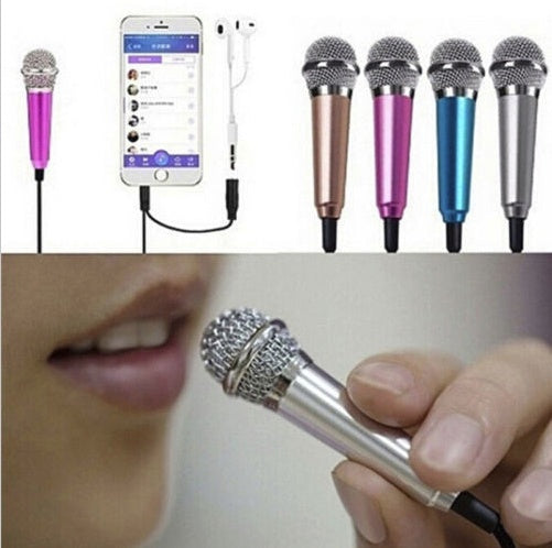 ميكروفون صغير سلكي للهاتف والتسجيل | Mini Wired Microphone for Mobile Phone Recording