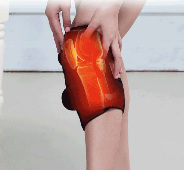 جهاز مساج الركبة بالتدفئة الكهربائية | Electric Infrared Heating Knee Massager Wrap