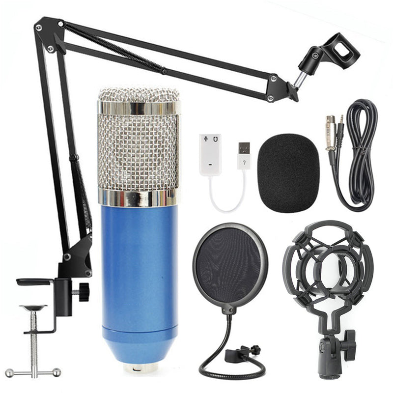 طقم ميكروفون BM-800 مع حامل | Net Microphone Stand Set BM-800