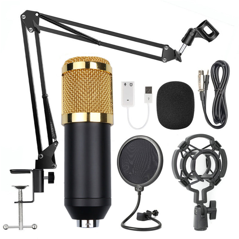 طقم ميكروفون BM-800 مع حامل | Net Microphone Stand Set BM-800