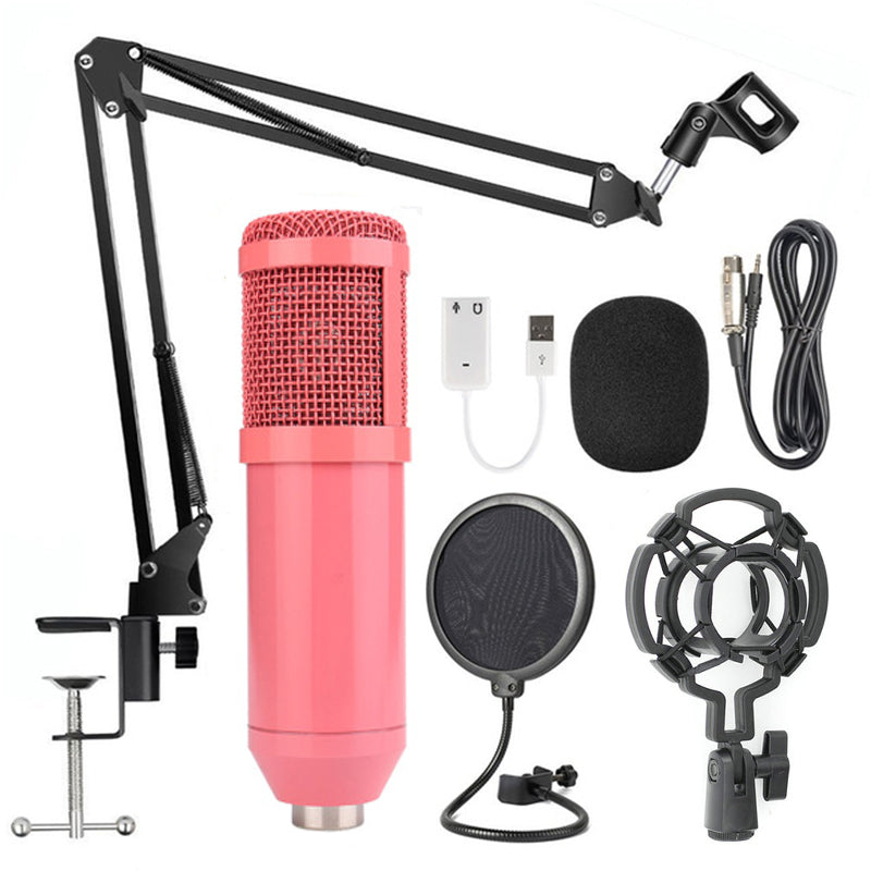 طقم ميكروفون BM-800 مع حامل | Net Microphone Stand Set BM-800