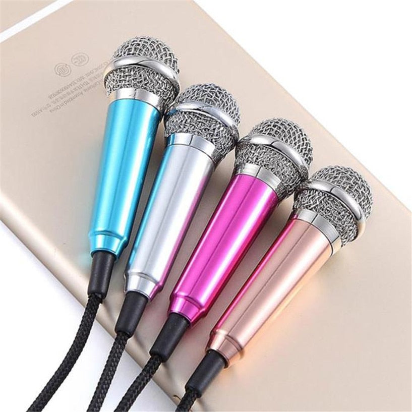 ميكروفون صغير سلكي للهاتف والتسجيل | Mini Wired Microphone for Mobile Phone Recording