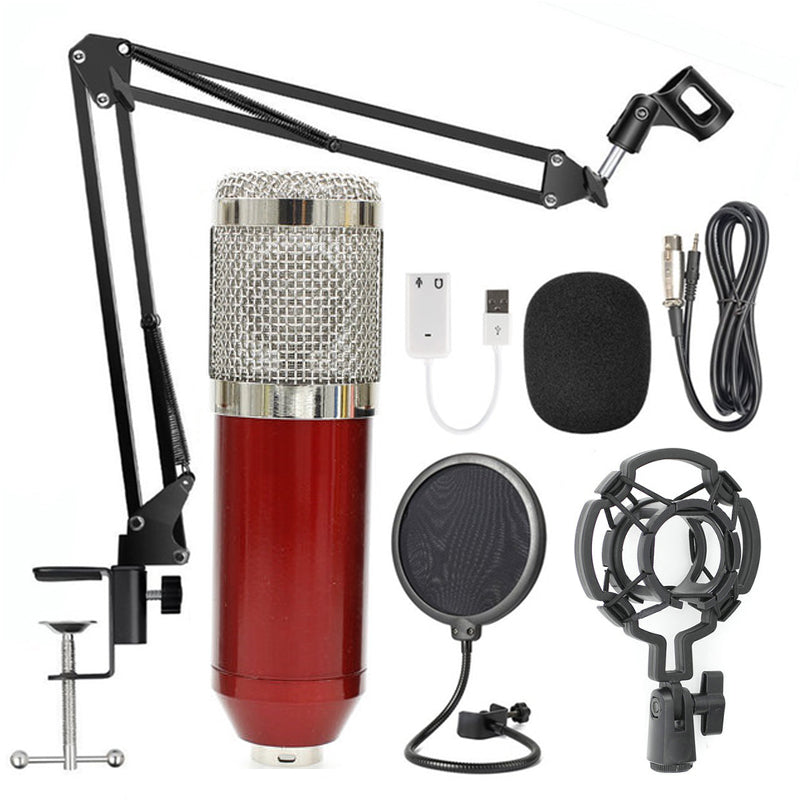طقم ميكروفون BM-800 مع حامل | Net Microphone Stand Set BM-800