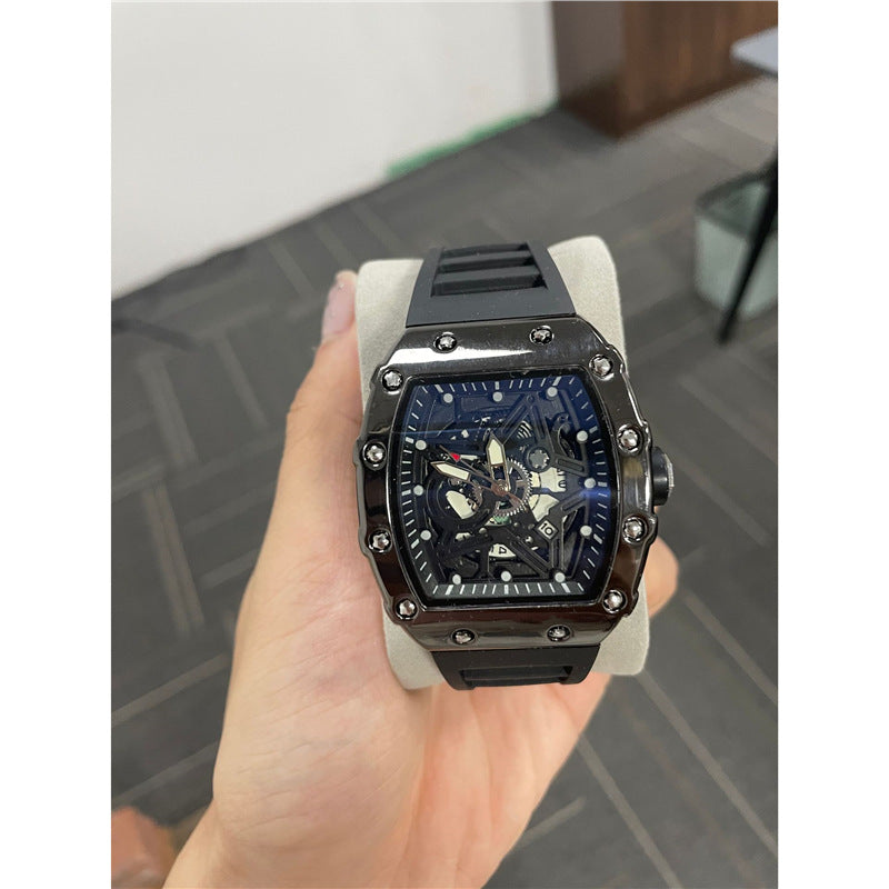 ساعة رجالية أسطوانية مضيئة | Cylindrical Mens Watch Luminous Quartz Movement