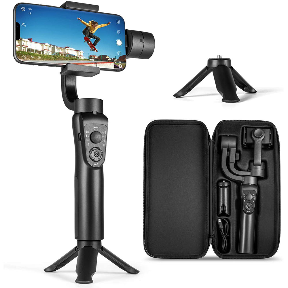 مثبت جيمبال يدوي 3 محاور للهاتف المحمول | Three-Axis Handheld Gimbal Stabilizer Mobile Phone