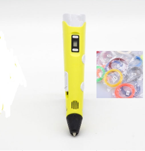 قلم طباعة ثلاثية الأبعاد للأطفال رسم وإبداع | 3D Print Pen Graffiti Stereoscopic Paintbrush Children Puzzle Painting Toy