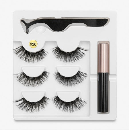 زوج رموش مغناطيسية عصرية بدون غراء | A Pair Of False Eyelashes With Magnets In Fashion