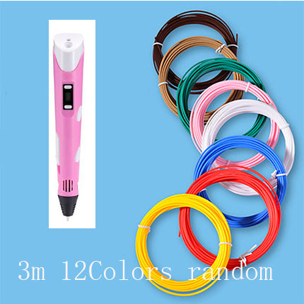 قلم طباعة ثلاثية الأبعاد للأطفال رسم وإبداع | 3D Print Pen Graffiti Stereoscopic Paintbrush Children Puzzle Painting Toy