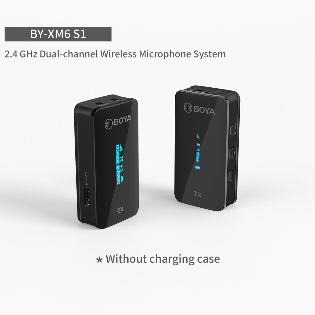 مايكروفون BOYA BY-XM6 لاسلكي احترافي للهاتف والكاميرا | BOYA BY-XM6 Wireless Microphone for Mobile Phone SLR Camera