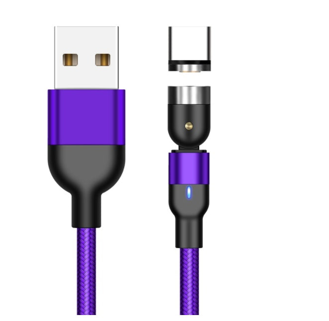 كابل شحن مغناطيسي دوار 360 درجة سريع الشحن | Essager Rotate Magnetic Cable 360 Degree USB Type C Fast Charging