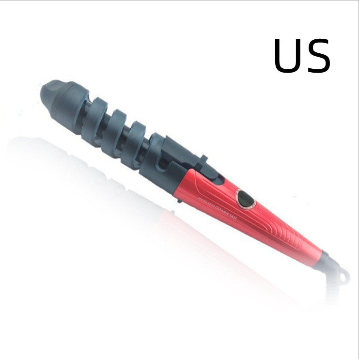 بكرة تجعيد شعر احترافية حلزونية | Professional Hair Curler Roller Magic Spiral Curling Iron