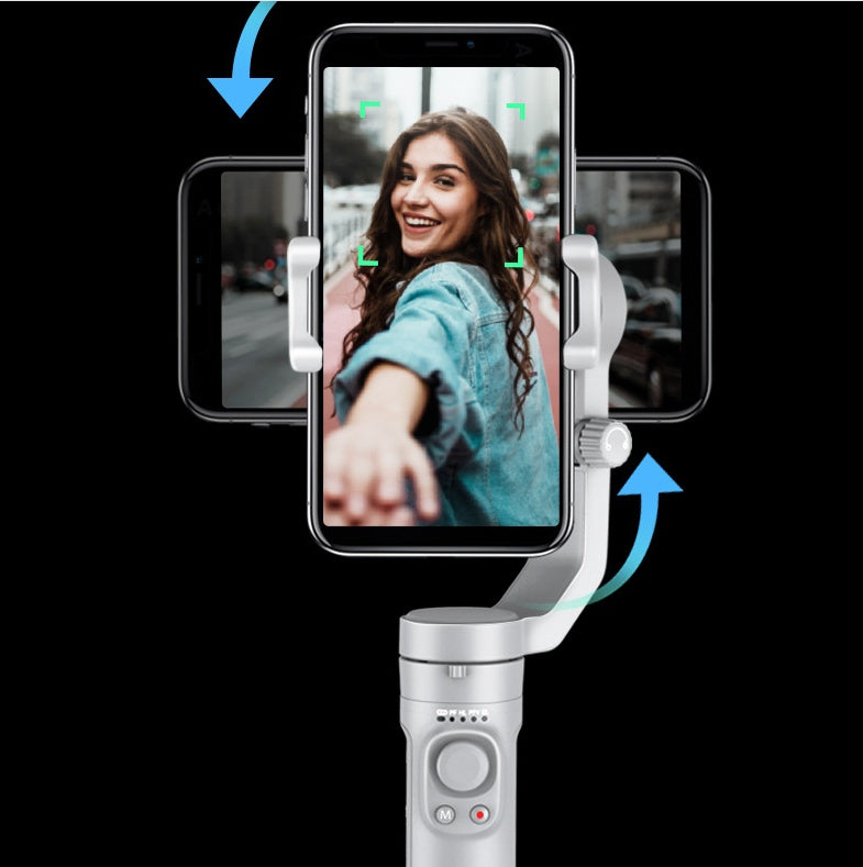 حامل تثبيت الهاتف ثلاثي المحاور قابل للطي مضاد للاهتزاز | Handheld Gimbal Three-Axis Stabilizer Mini Folding Anti-Shake