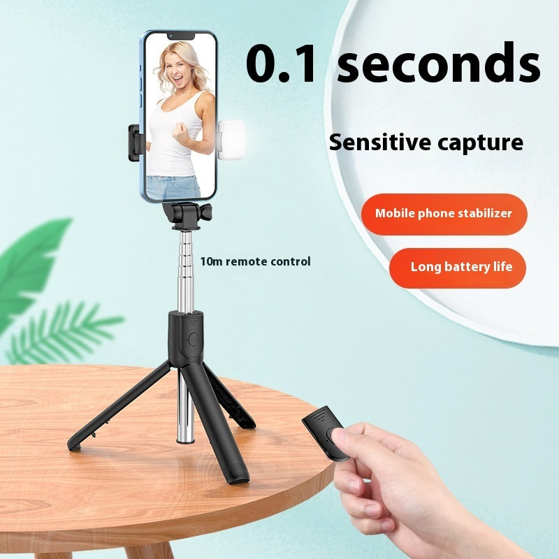 Mobile Phone Bluetooth Selfie Stick Tripod Self Timer | عصا سيلفي بلوتوث حامل ثلاثي للهواتف المحمولة مع مؤقت ذاتي