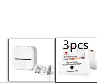 طابعة ملصقات حرارية محمولة بلوتوث للصور والبطاقات والأسئلة | Portable Mini Thermal Label Printer Home Photo Printer Bluetooth Mini Label Printer