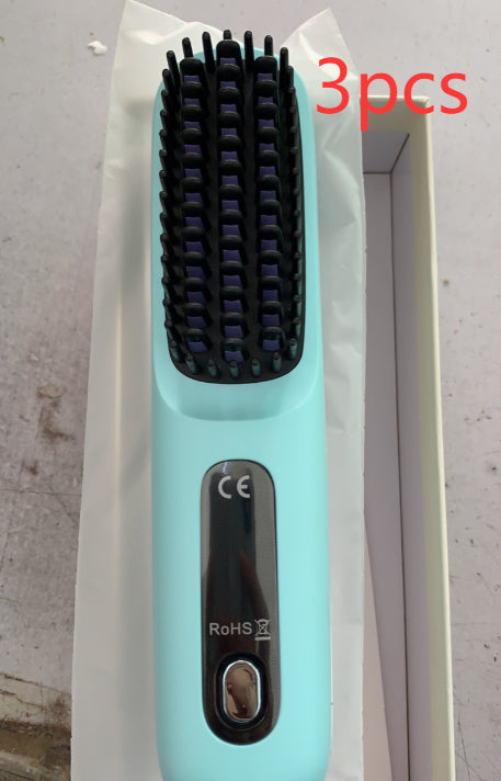 مشط تمليط لاسلكي 2 في 1 | 2 In 1 Straight Hair Comb Wireless Hair Straightener Brush