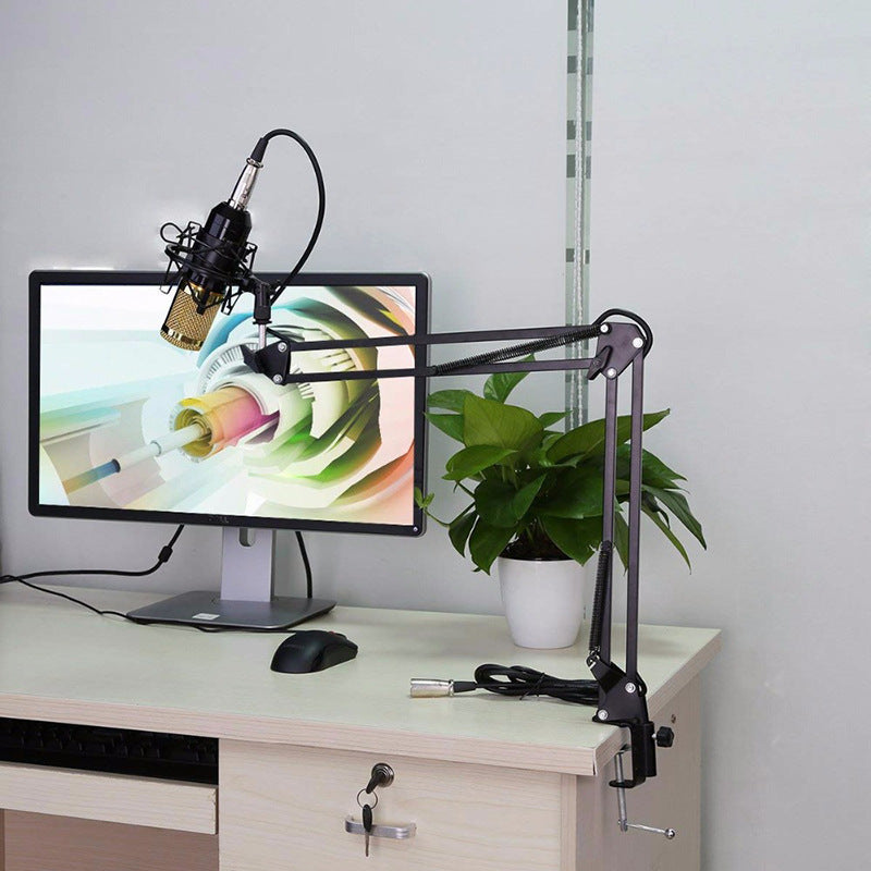 طقم ميكروفون BM-800 مع حامل | Net Microphone Stand Set BM-800