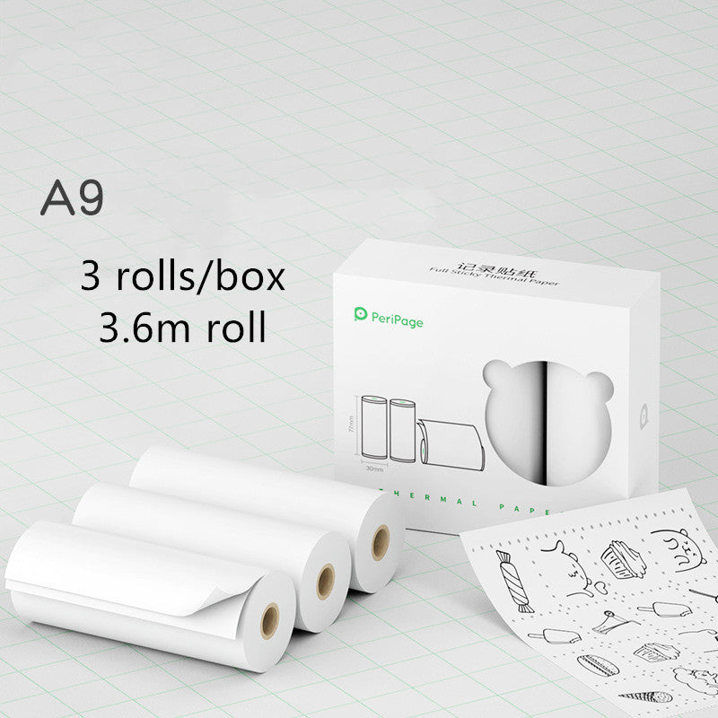 طابعة حرارية لاسلكية صغيرة للملصقات والبطاقات | Mini Bluetooth Wireless Thermal Printer Paper Sticker Label Printer