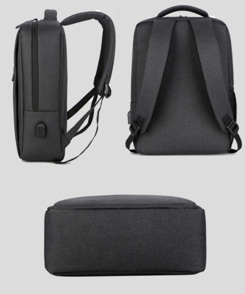 حقيبة ظهر لابتوب مضادة للماء والصدمات بشحن لاسلكي | Waterproof Shockproof Rechargeable Backpack Laptop Bag