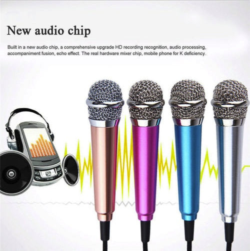 ميكروفون صغير سلكي للهاتف والتسجيل | Mini Wired Microphone for Mobile Phone Recording