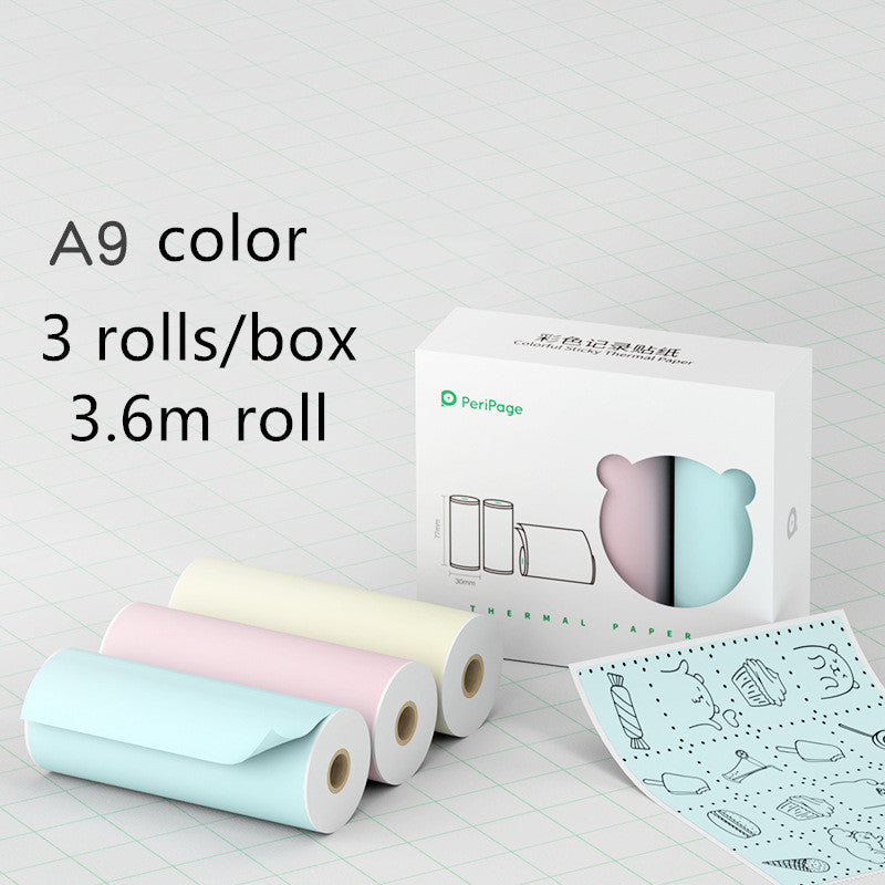 طابعة حرارية لاسلكية صغيرة للملصقات والبطاقات | Mini Bluetooth Wireless Thermal Printer Paper Sticker Label Printer