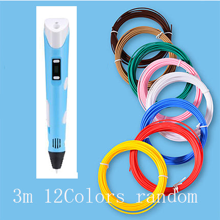 قلم طباعة ثلاثية الأبعاد للأطفال رسم وإبداع | 3D Print Pen Graffiti Stereoscopic Paintbrush Children Puzzle Painting Toy