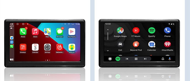 شاشة سيارة ذكية محمولة لاسلكية تدعم Carplay وAndroid Auto | Portable IPS Car Smart Screen Wireless Projection Carplay Android AUTO