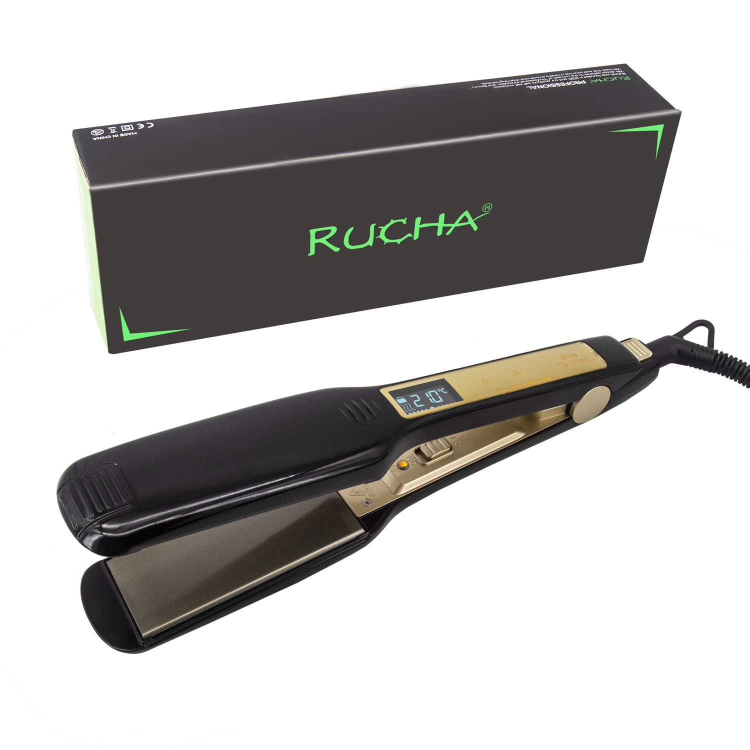 مكواة شعر كهربائية بشاشة لمس لصالونات التجميل | Touch Screen For Hair Salon Hair Styling Electric Hair Straightener