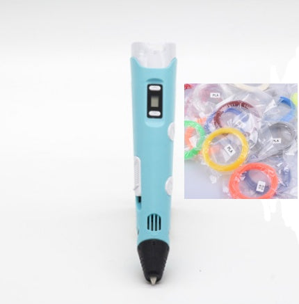 قلم طباعة ثلاثية الأبعاد للأطفال رسم وإبداع | 3D Print Pen Graffiti Stereoscopic Paintbrush Children Puzzle Painting Toy