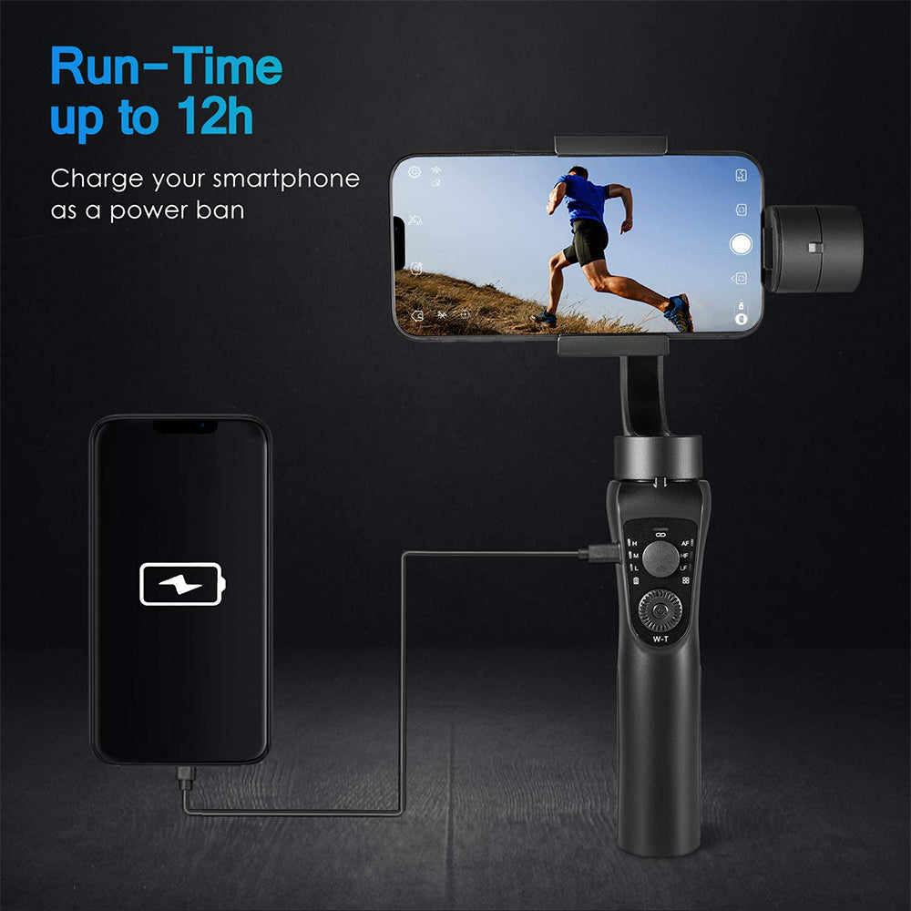 مثبت جيمبال يدوي 3 محاور للهاتف المحمول | Three-Axis Handheld Gimbal Stabilizer Mobile Phone