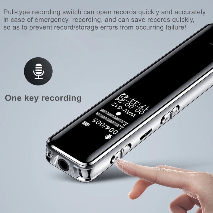 قلم تسجيل صوتي احترافي عالي الدقة بخاصية تقليل الضوضاء | High Definition Noise Reduction Professional Recording Pen