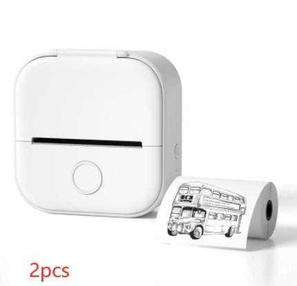 طابعة ملصقات حرارية محمولة بلوتوث للصور والبطاقات والأسئلة | Portable Mini Thermal Label Printer Home Photo Printer Bluetooth Mini Label Printer