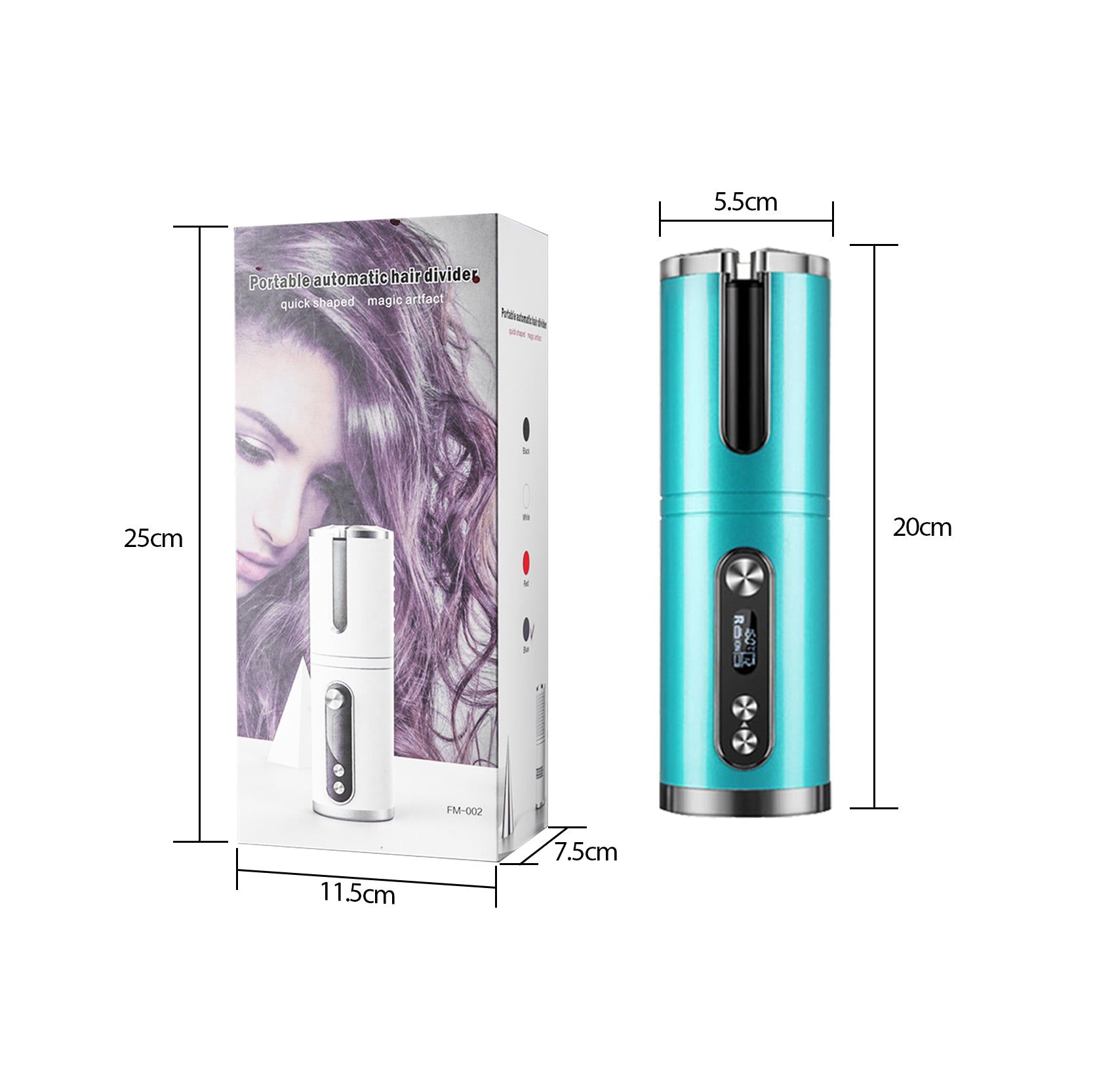 مجعد شعر أوتوماتيكي كهربائي بدوران كامل | Fully Automatic Electric Curling Iron Rotation