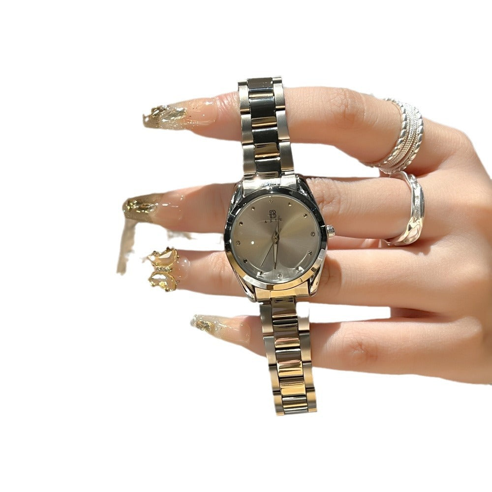 ساعة نسائية فاخرة بسوار فولاذي أنيقة | Exquisite Ladies Steel-band Wristwatch
