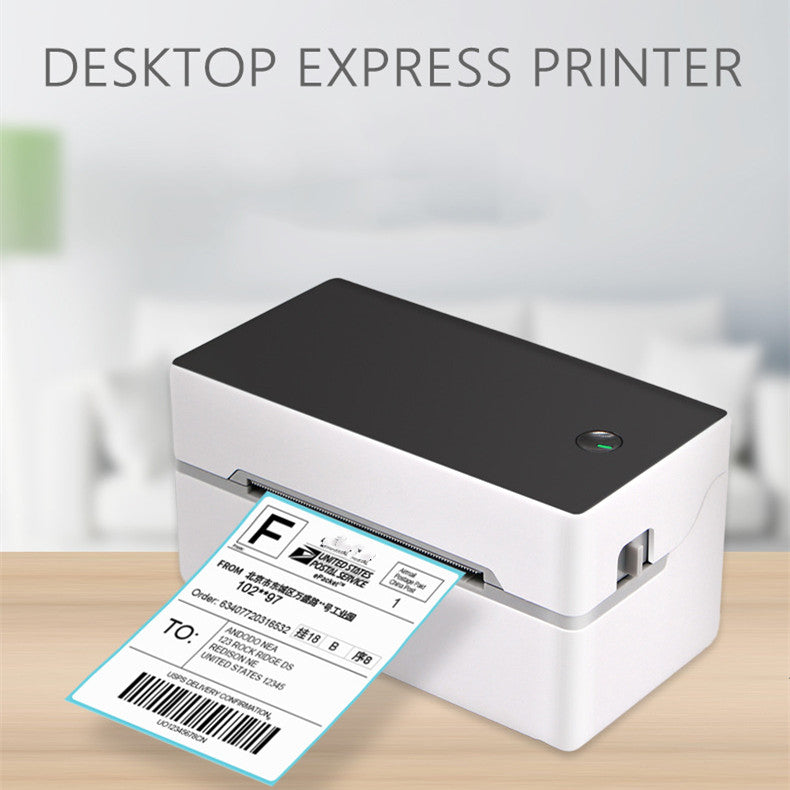 طابعة ملصقات حرارية بلوتوث للشحن والباركود | Thermal Label Printer Bluetooth Express Electronic Face Single Bar Code Sticker
