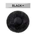 سرير كلاب دونات فخم ناعم ودافئ للحيوانات الأليفة | Fluffy Donut Dog Bed Warm Soft Long Plush Pet Cushion