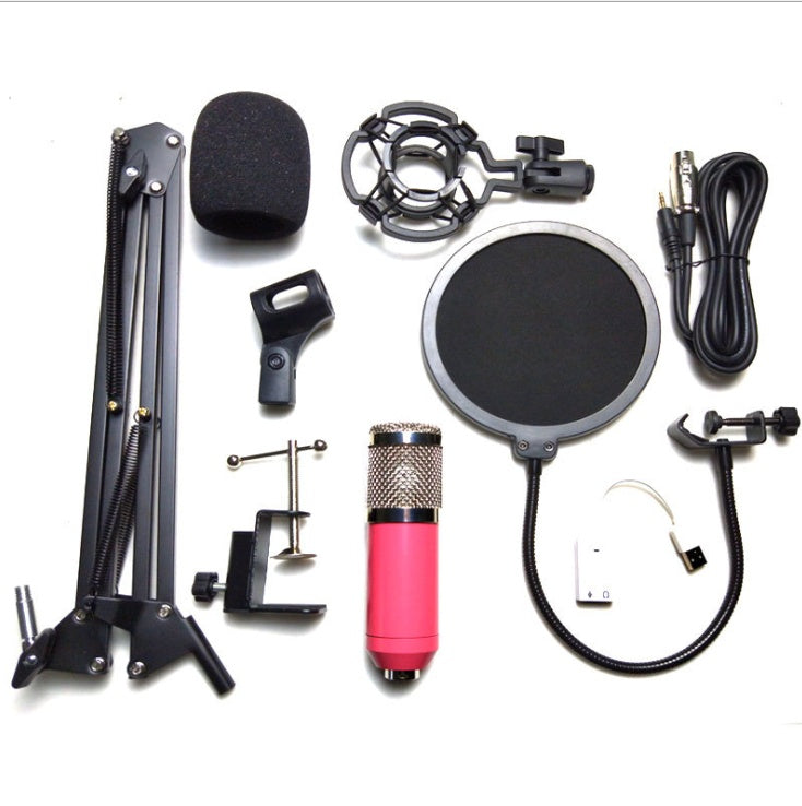 طقم ميكروفون BM-800 مع حامل | Net Microphone Stand Set BM-800