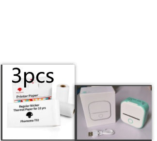 طابعة ملصقات حرارية محمولة بلوتوث للصور والبطاقات والأسئلة | Portable Mini Thermal Label Printer Home Photo Printer Bluetooth Mini Label Printer