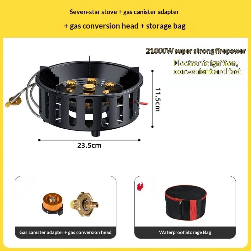 موقد غاز محمول متعدد الوظائف للرحلات الخارجية | Portable Cassette Gas Stove Outdoor All-in-one