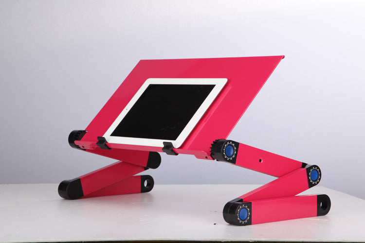 حامل لاب توب مع مسند ماوس قابل للتعديل والطي | Laptop Table Stand With Adjustable Folding Ergonomic Design Stand With Mouse Pad