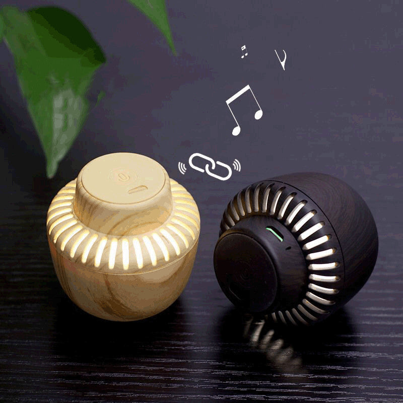 سماعة بلوتوث محمولة بتصميم الفطر مع إضاءة ليلية LED | Portable Mushroom Bluetooth Speaker TWS With Night Light