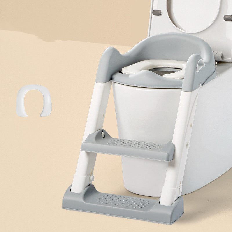 مقعد مرحاض أطفال قابل للطي | Stair-type Baby Ladder Folding Toilet Seat  Cushion