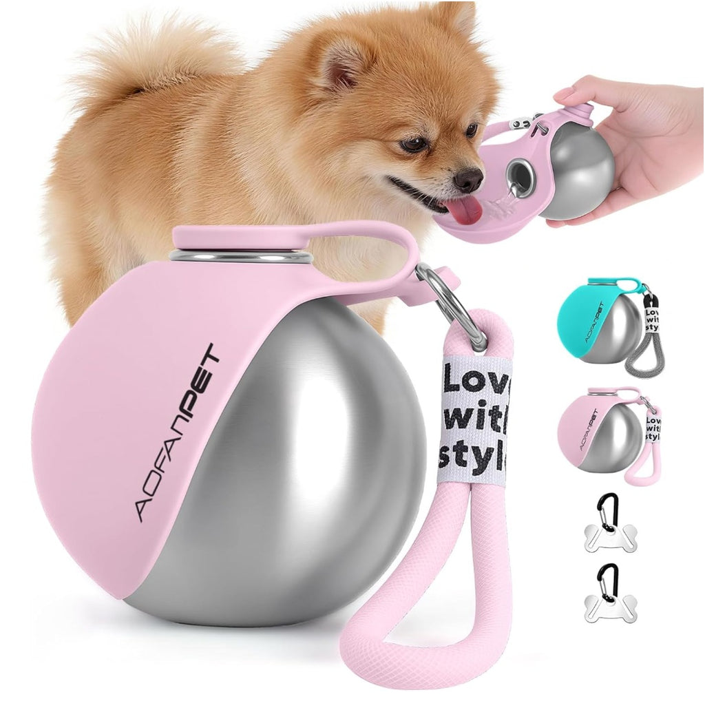 كوب ماء محمول للحيوانات الأليفة من الستيل | Creative Portable Outdoor Pet Stainless Steel Water Cup