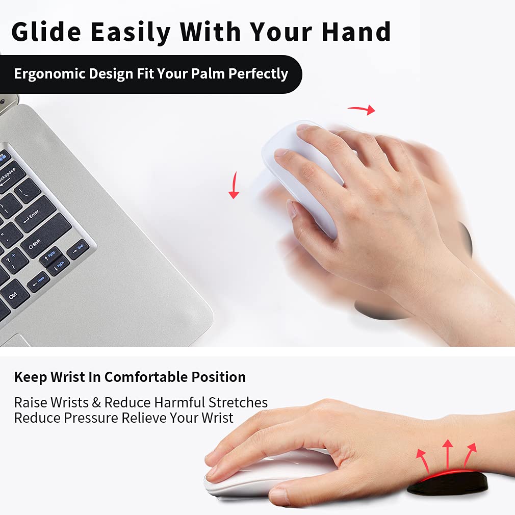 مسند معصم سيليكون للماوس مضاد للانزلاق | Ergonomic Mouse Wrist Rest Mouse Pads Silicon Gel Non-Slip