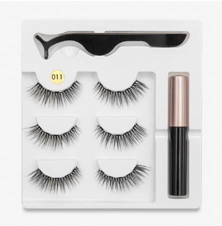 زوج رموش مغناطيسية عصرية بدون غراء | A Pair Of False Eyelashes With Magnets In Fashion