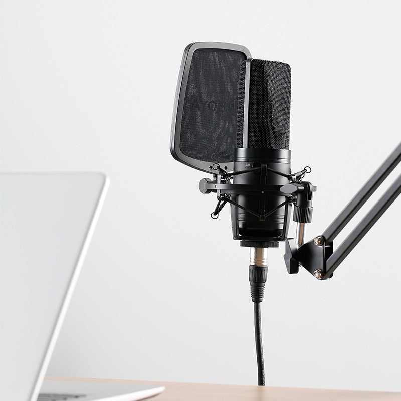 مايكروفون كوندنسر BOYA BY-M1000 بحجرة كبيرة للتسجيل والبث | BOYA BY-M1000 Large Diaphragm Condenser Microphone