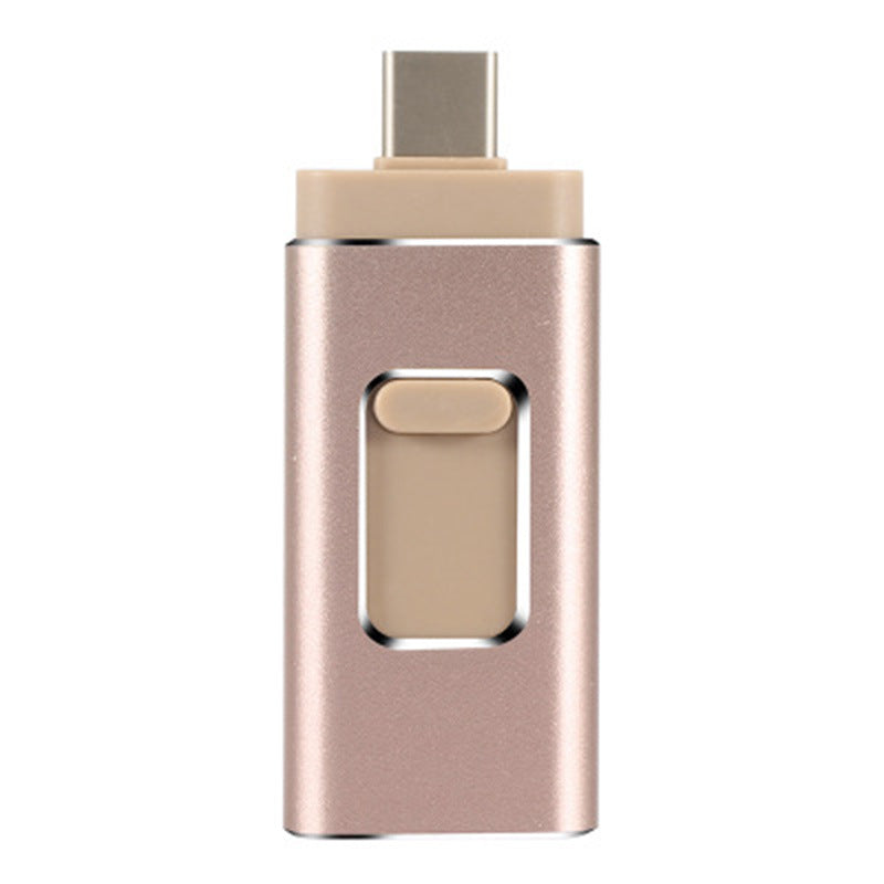 كابل شحن متعدد 4 في 1 متوافق مع آيفون وأندرويد | Compatible With Apple 4 In 1 Stick For iPhone Android Type C USB Key